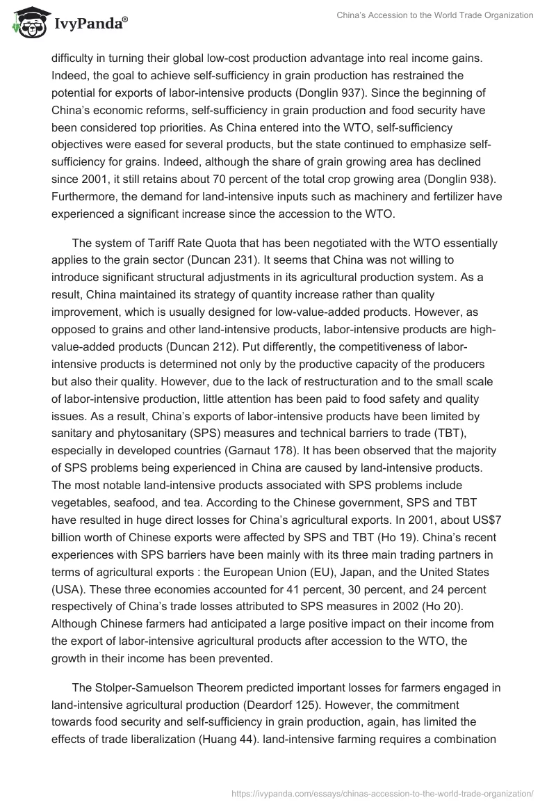 China’s Accession to the World Trade Organization. Page 4