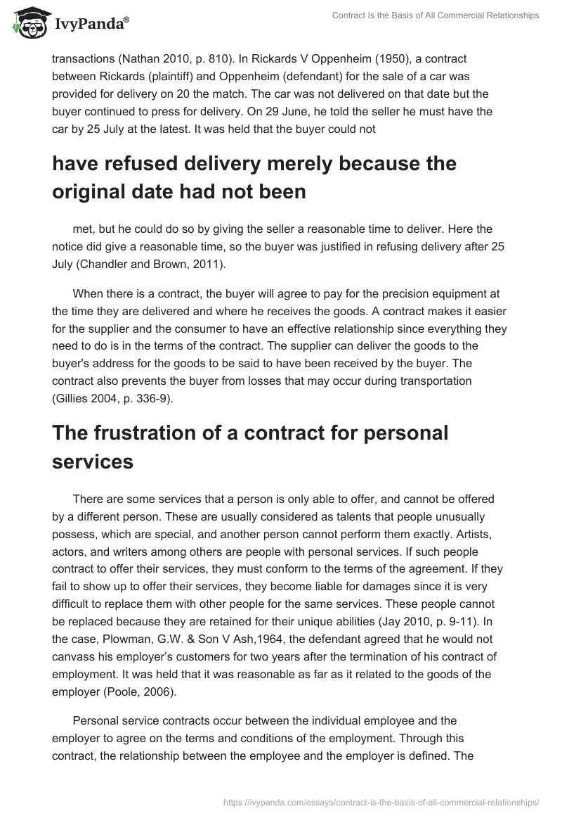 Contract Is the Basis of All Commercial Relationships. Page 3