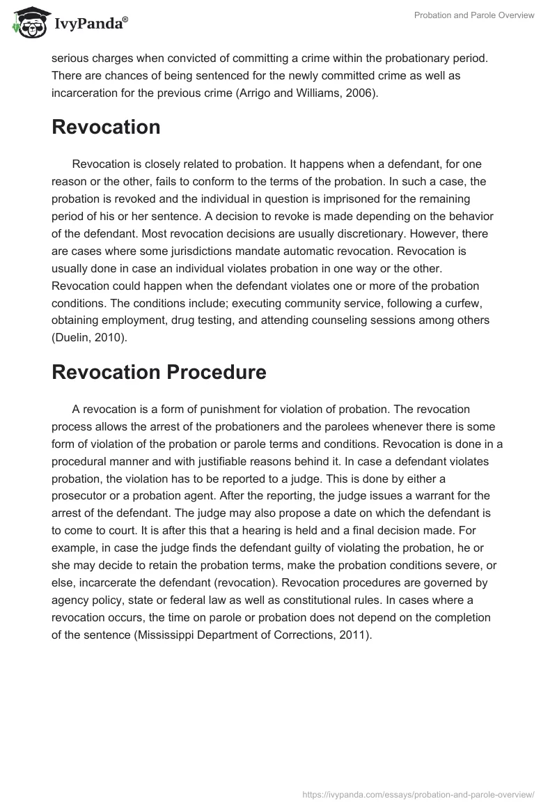 Probation and Parole Overview. Page 3