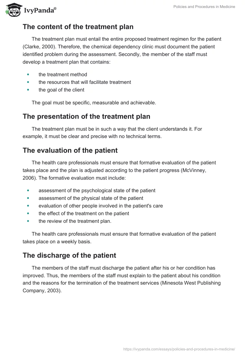 Policies and Procedures in Medicine. Page 4