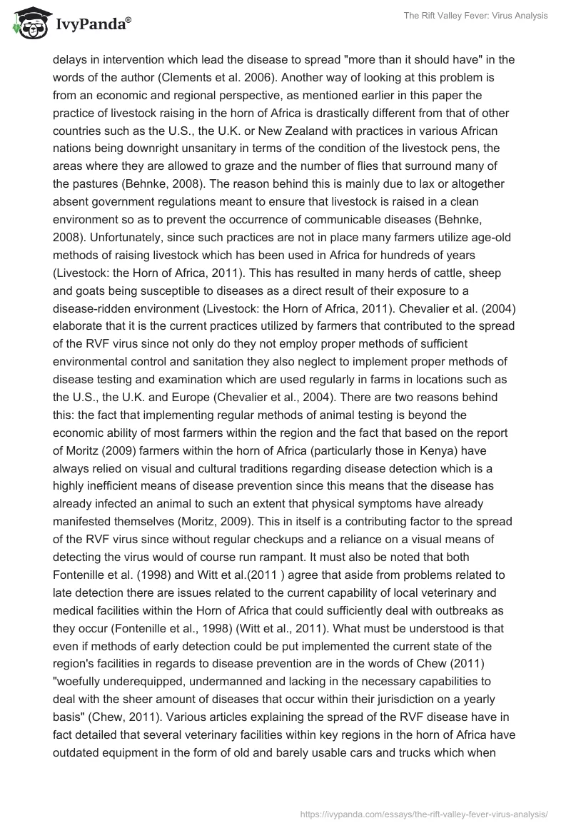 The Rift Valley Fever: Virus Analysis. Page 3