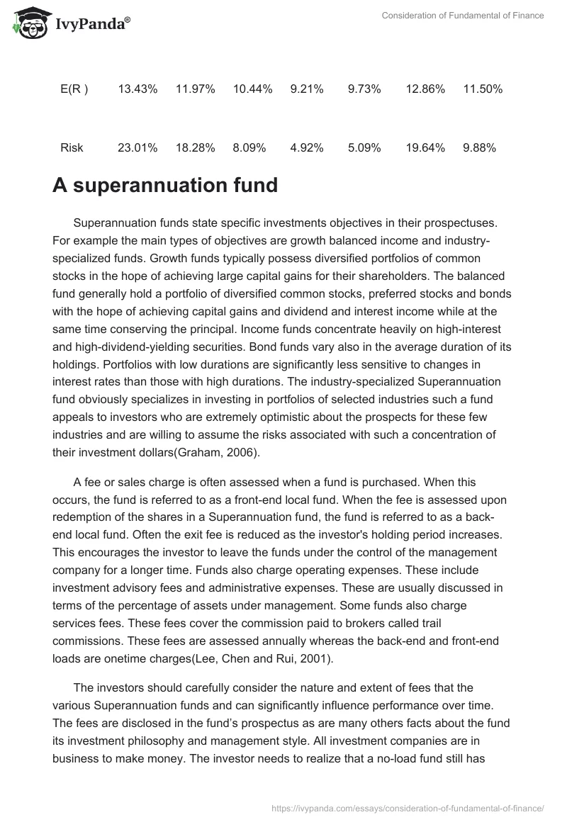 Consideration of Fundamental of Finance. Page 3