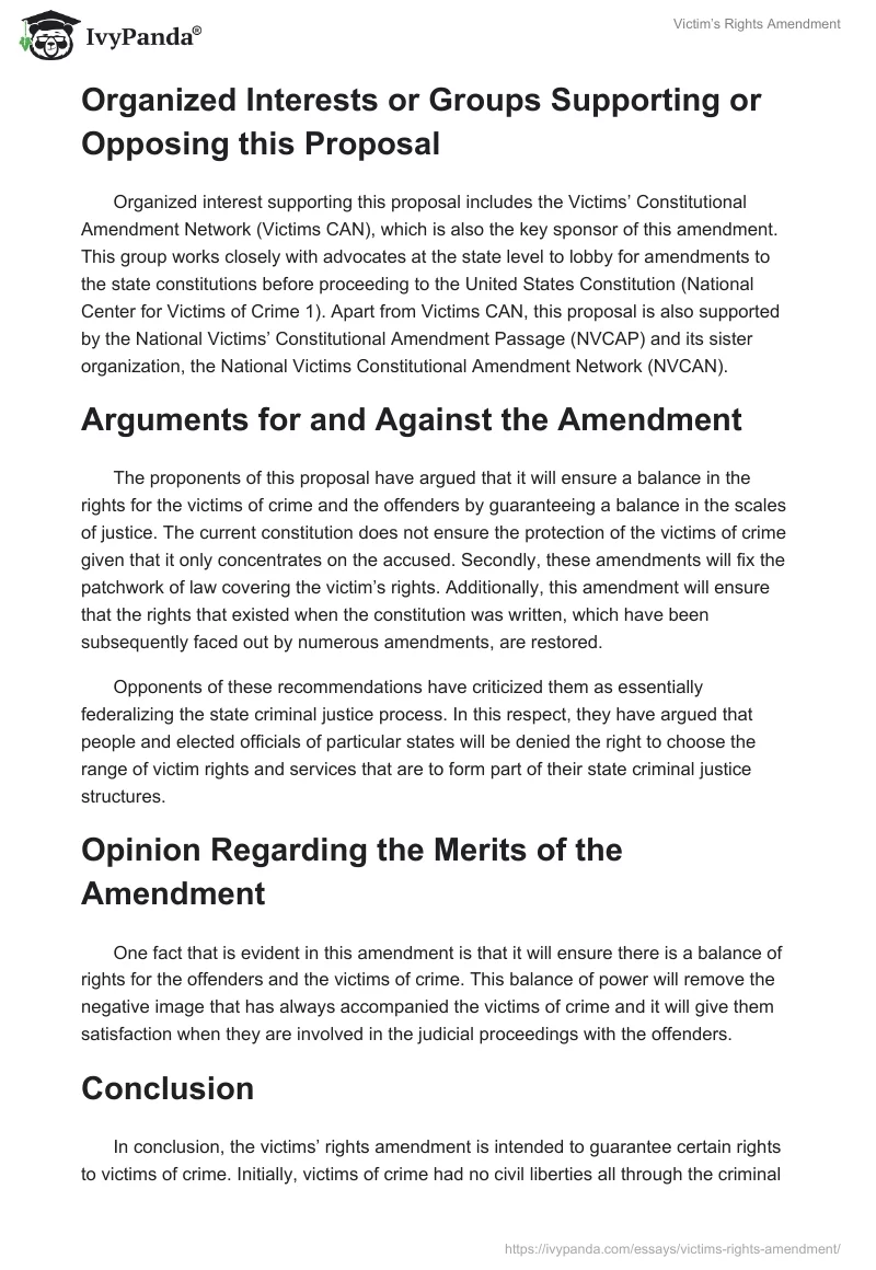 Victim’s Rights Amendment. Page 3