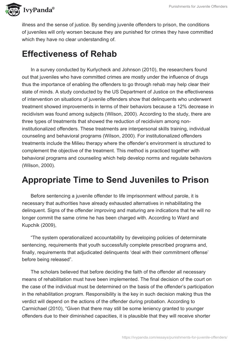 Punishments for Juvenile Offenders. Page 3