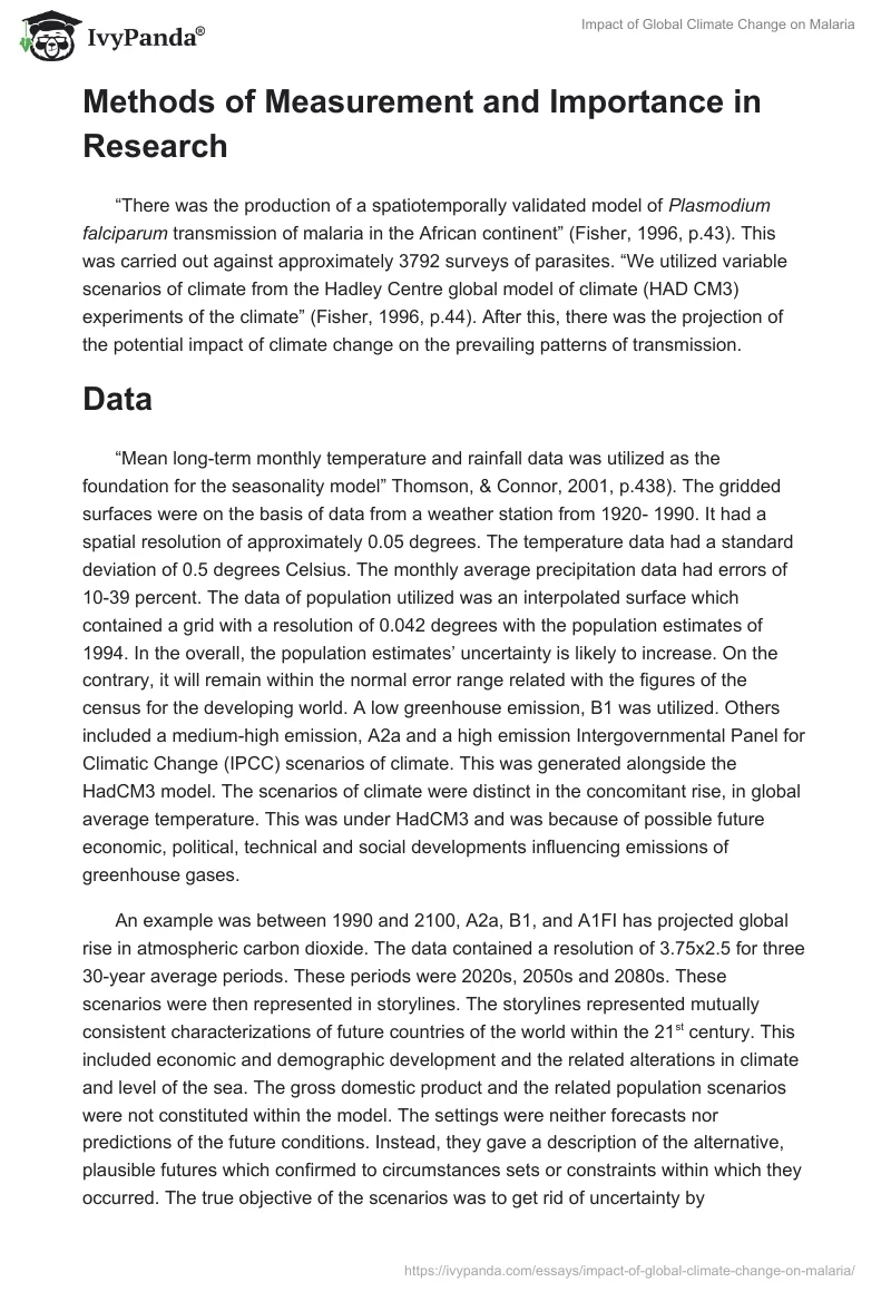 Impact of Global Climate Change on Malaria. Page 5