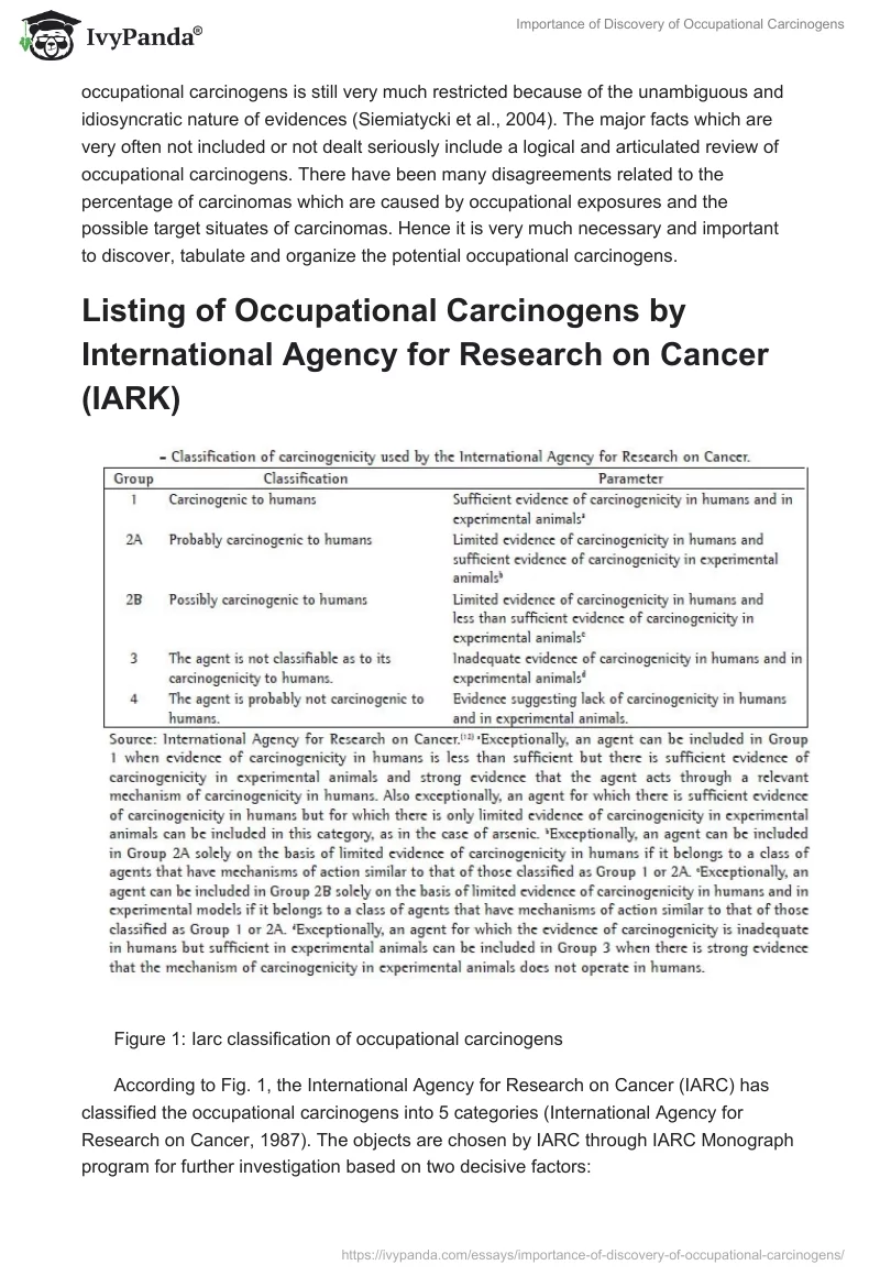 Importance of Discovery of Occupational Carcinogens. Page 2