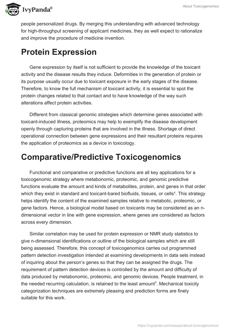 About Toxicogenomics. Page 3