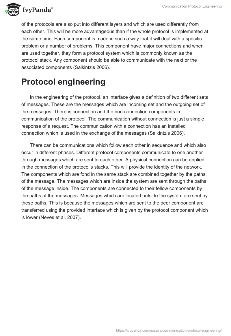 Communication Protocol Engineering. Page 2