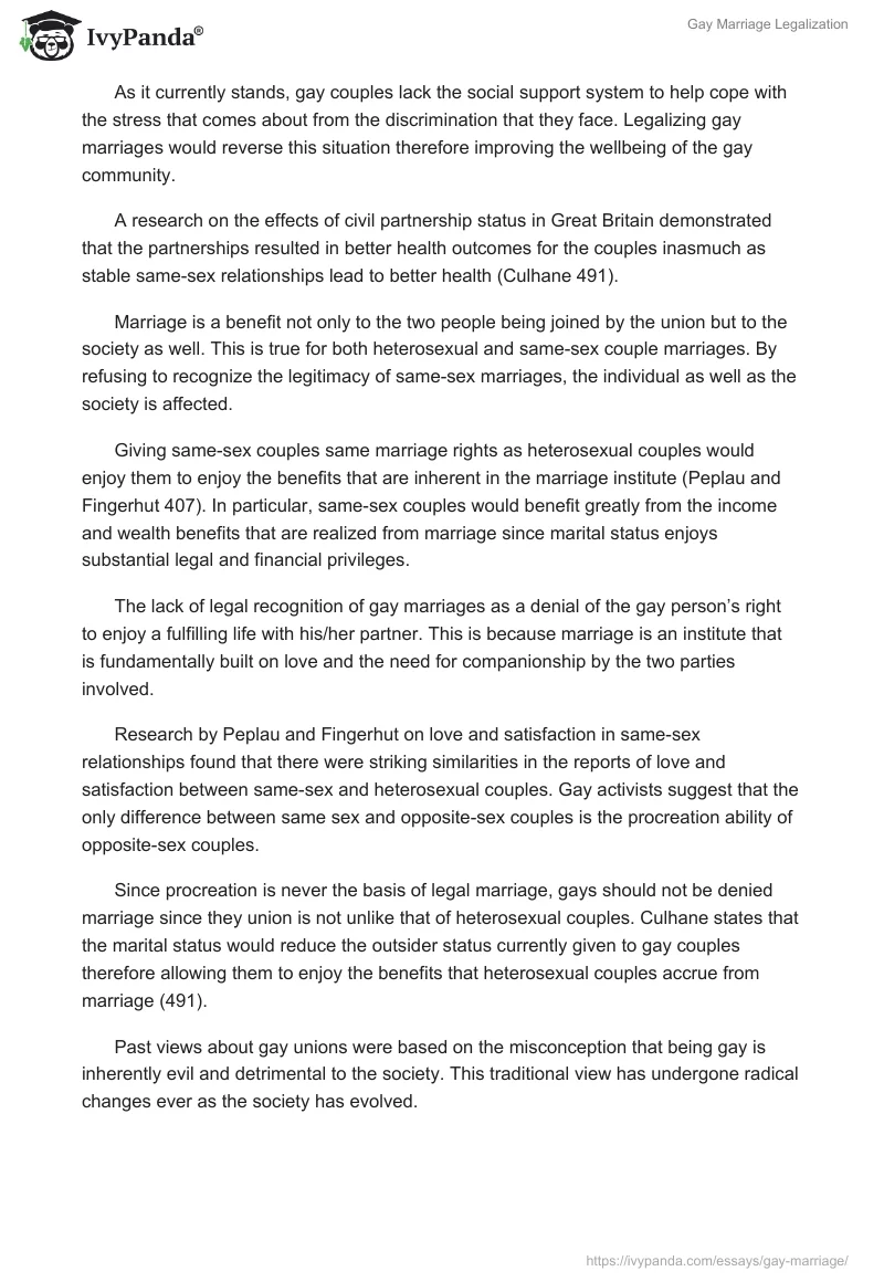Gay Marriage Legalization. Page 2