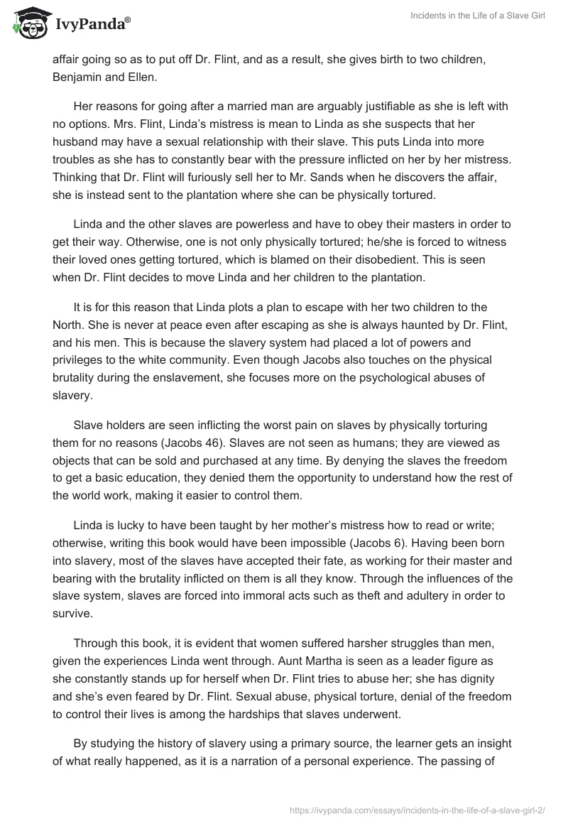 Incidents in the Life of a Slave Girl. Page 2