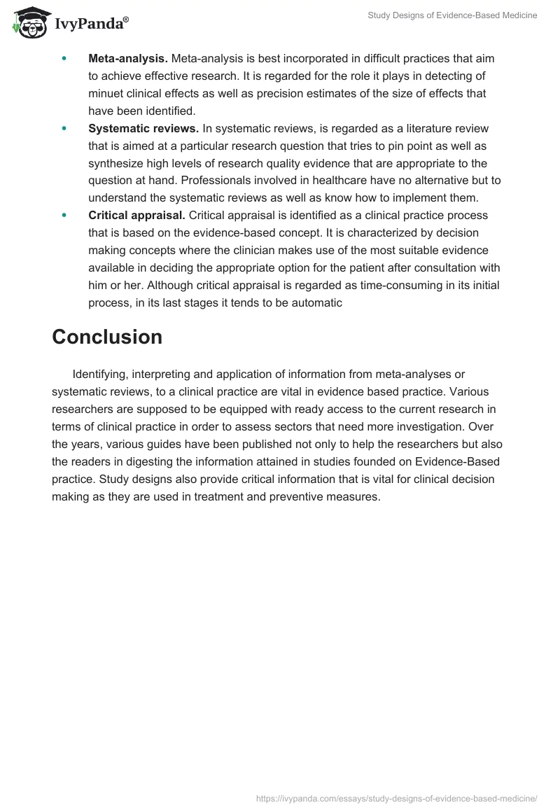 Study Designs of Evidence-Based Medicine. Page 2