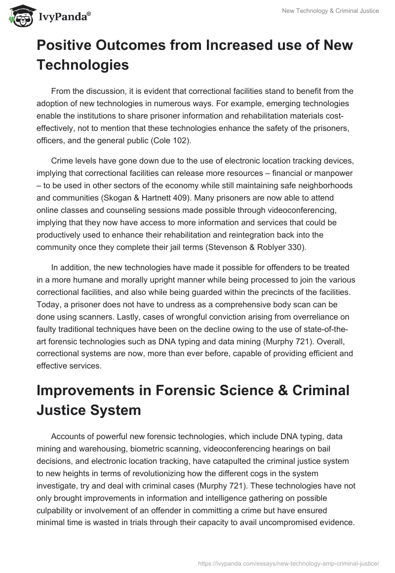 New Technology & Criminal Justice. Page 3