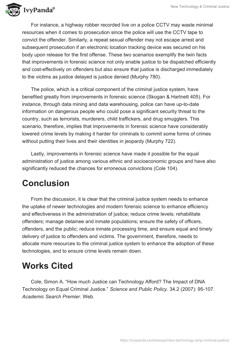 New Technology & Criminal Justice. Page 4