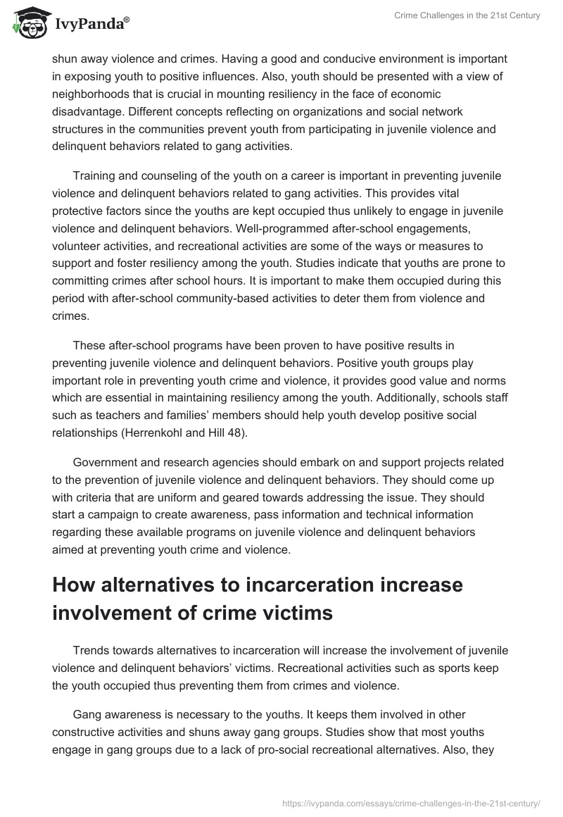 Crime Challenges in the 21st Century. Page 3