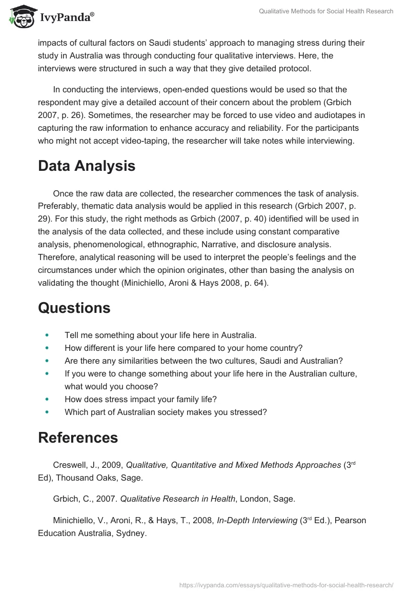 Qualitative Methods for Social Health Research. Page 2