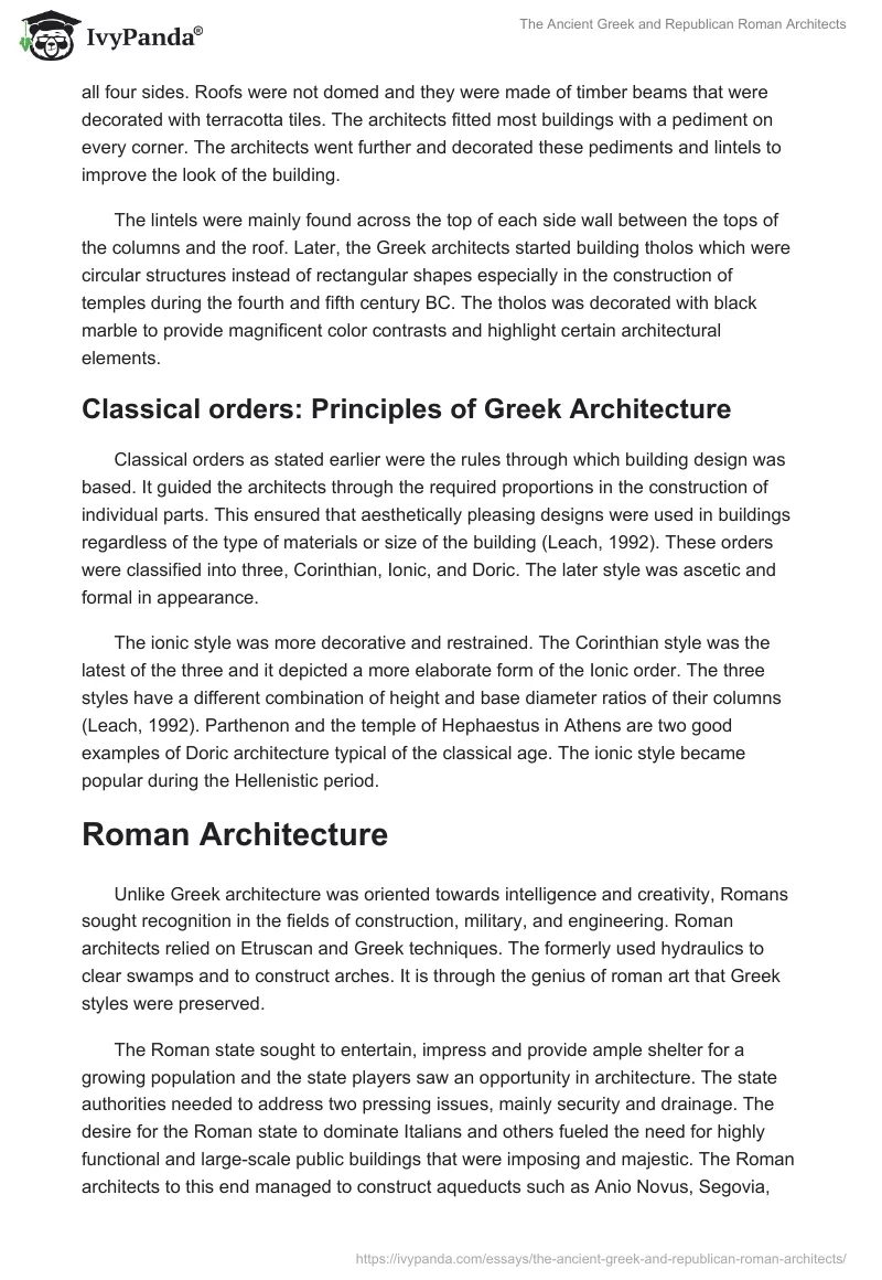 The Ancient Greek and Republican Roman Architects. Page 4