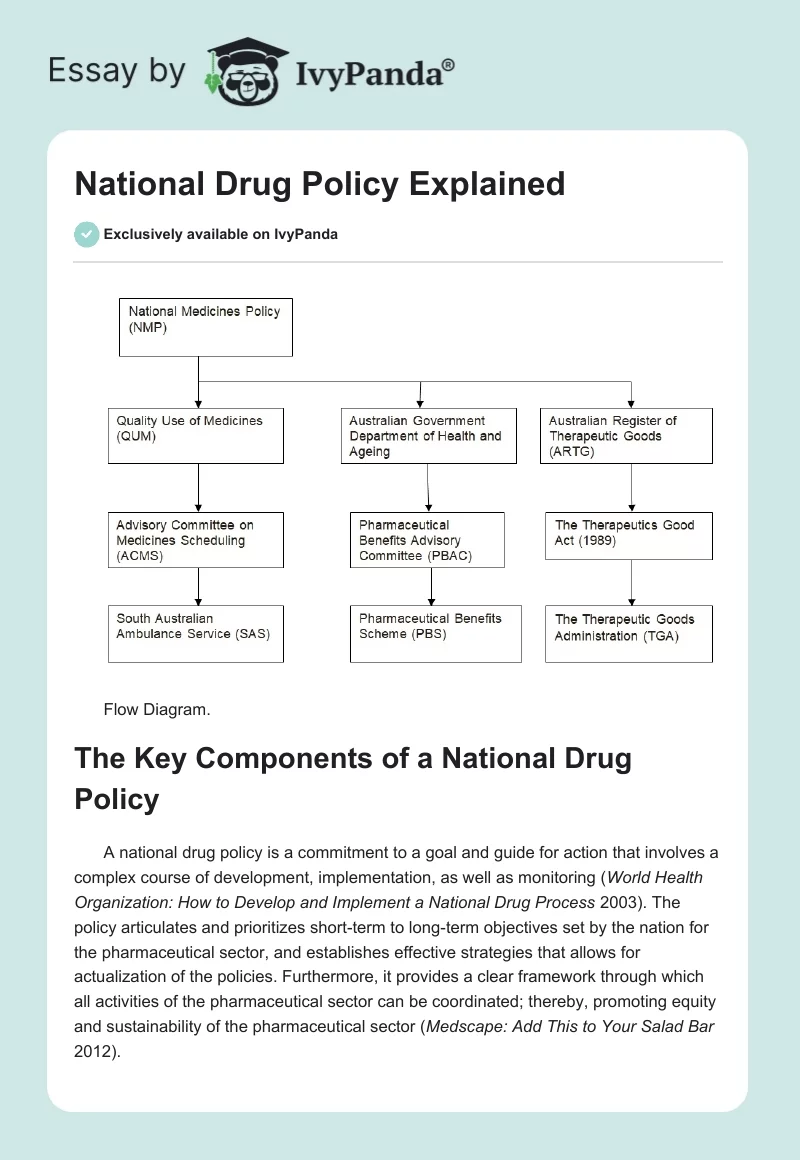 National Drug Policy Explained. Page 1