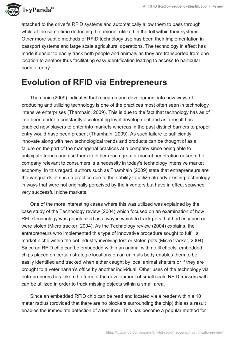 An RFID (Radio-Frequency Identification): Review. Page 2