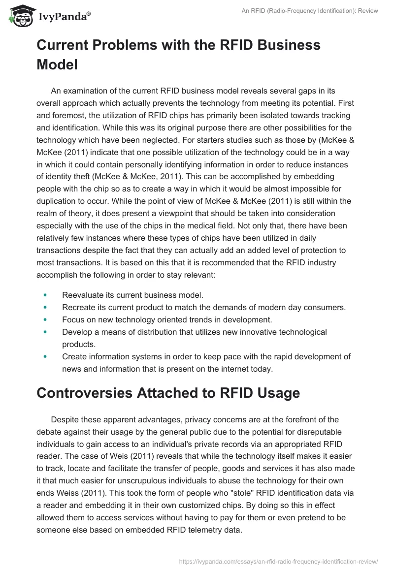 An RFID (Radio-Frequency Identification): Review. Page 4