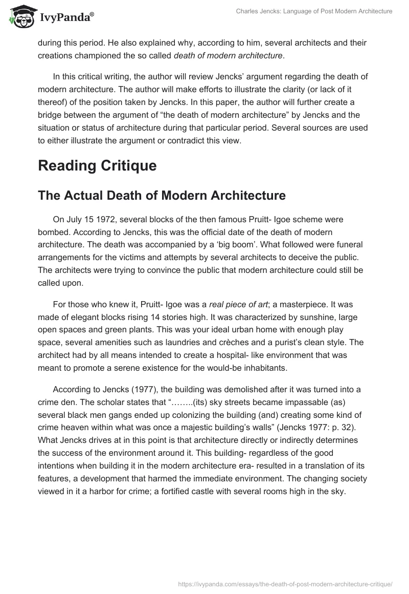 Charles Jencks: Language of Post Modern Architecture. Page 2