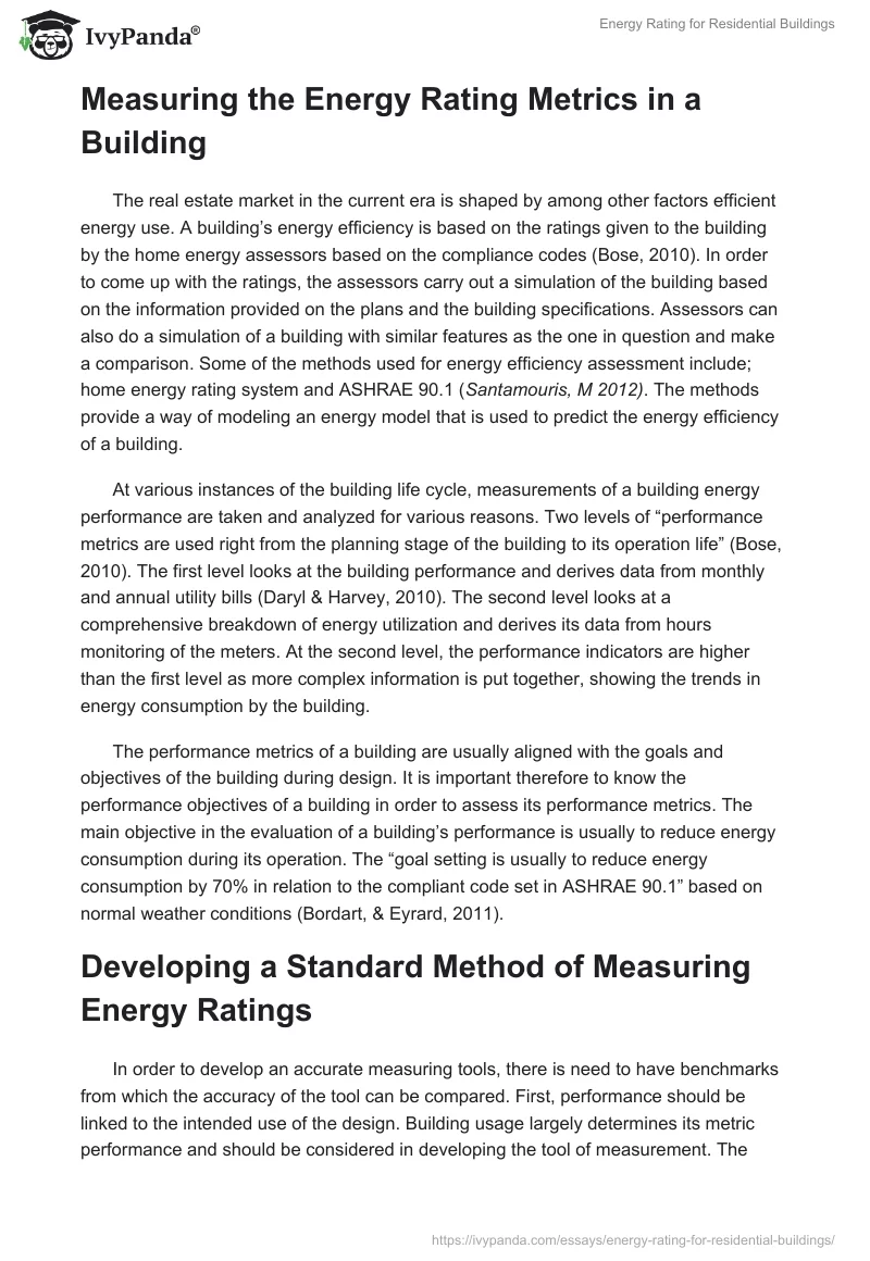 Energy Rating for Residential Buildings. Page 4