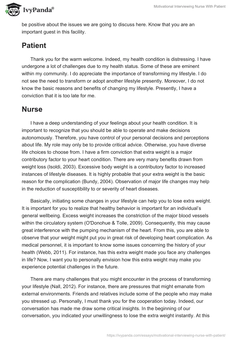 Motivational Interviewing Nurse With Patient. Page 3