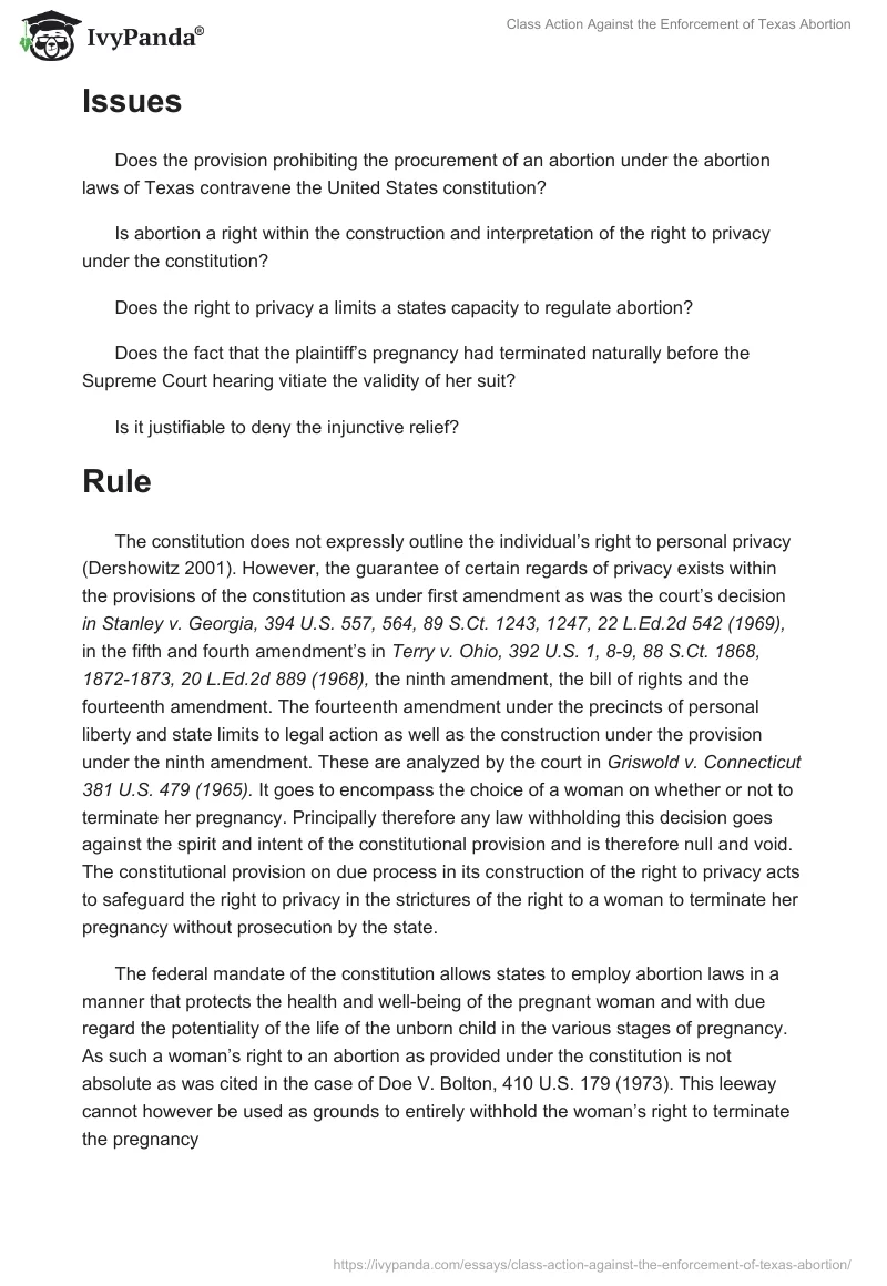 Class Action Against the Enforcement of Texas Abortion. Page 2