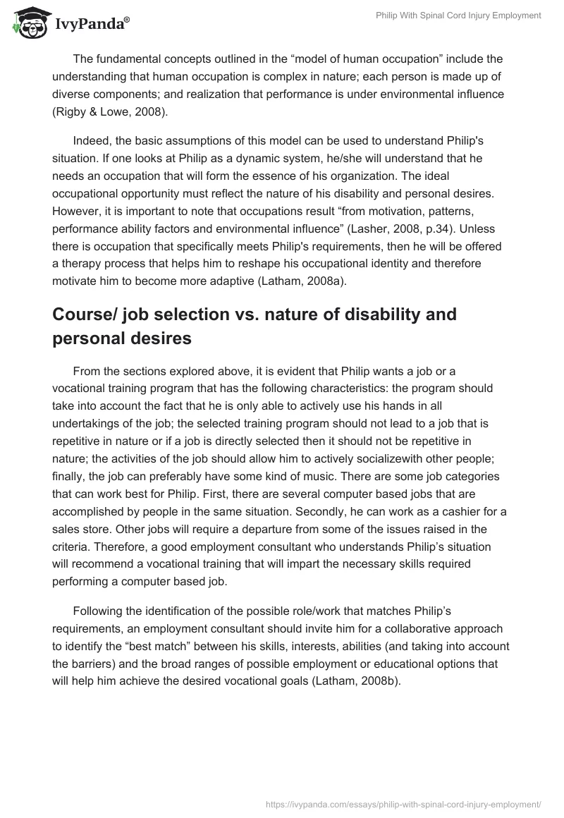 Philip With Spinal Cord Injury Employment. Page 3