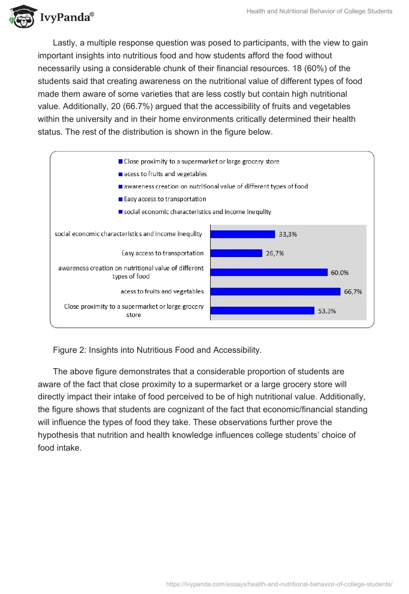 Health and Nutritional Behavior of College Students. Page 4