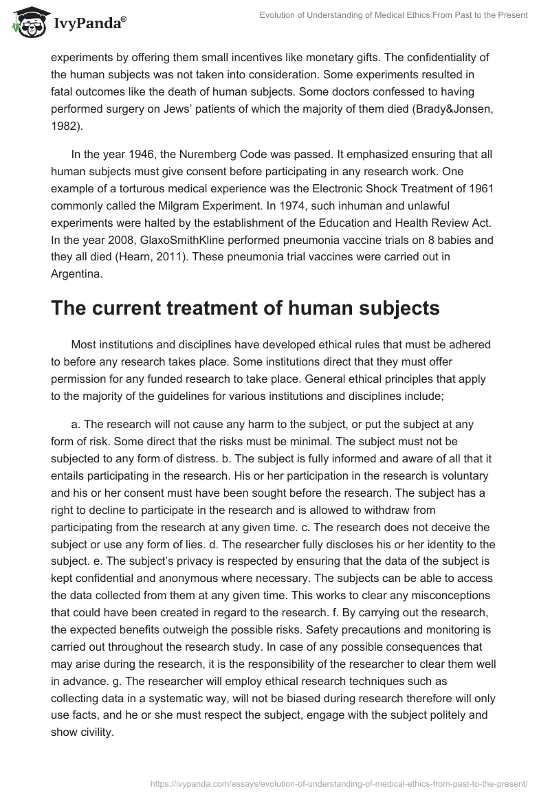 Evolution of Understanding of Medical Ethics From Past to the Present. Page 3