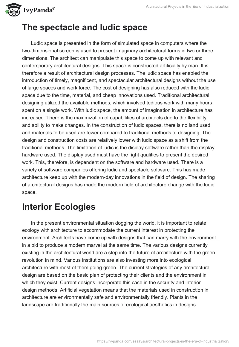 Architectural Projects in the Era of Industrialization. Page 2