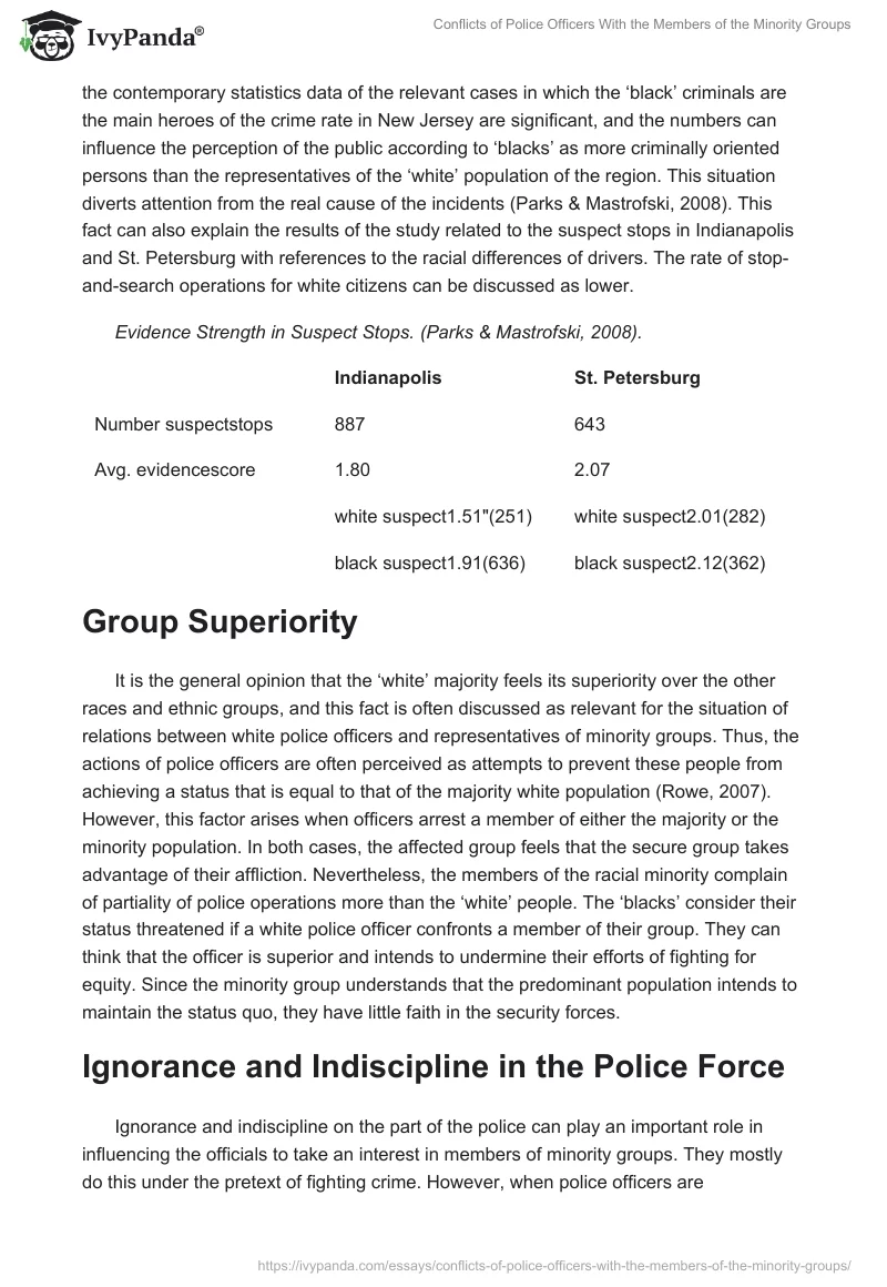 Conflicts of Police Officers With the Members of the Minority Groups. Page 2