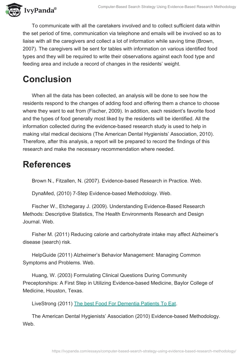 Computer-Based Search Strategy Using Evidence-Based Research Methodology. Page 3