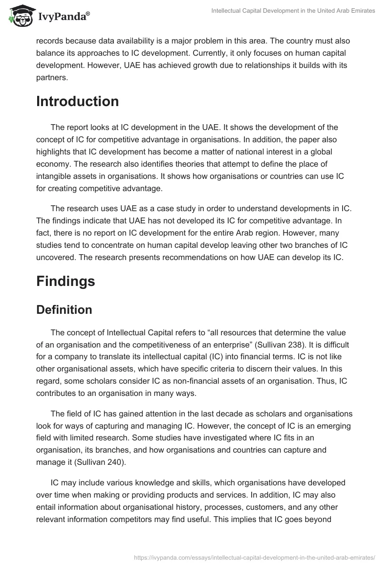 Intellectual Capital Development in the United Arab Emirates. Page 2