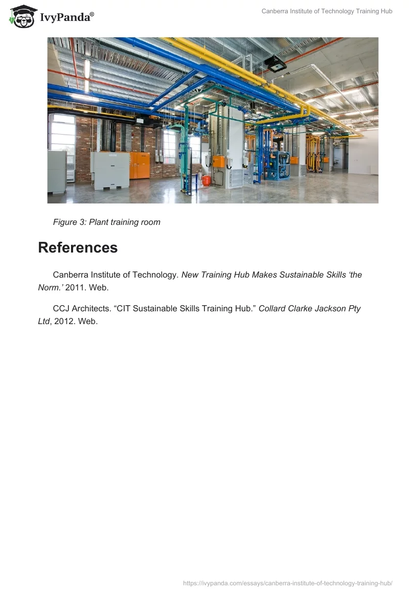 Canberra Institute of Technology Training Hub. Page 3