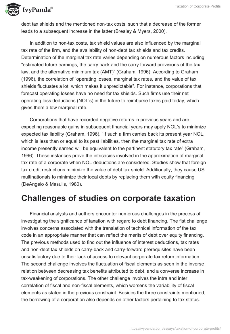 Taxation of Corporate Profits. Page 3