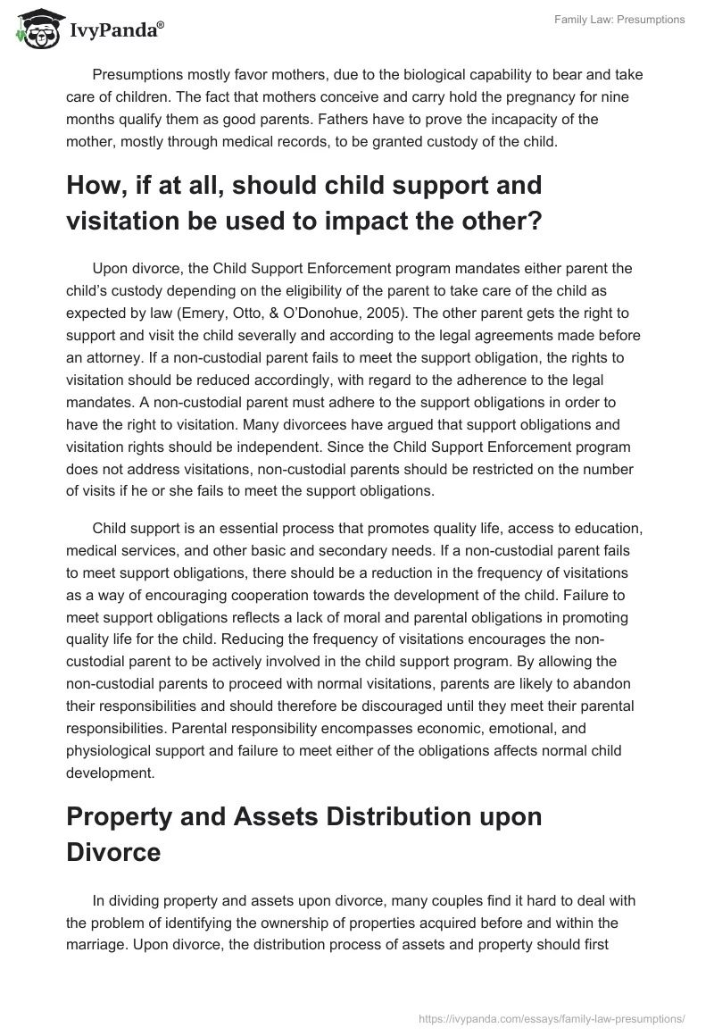 Family Law: Presumptions. Page 2