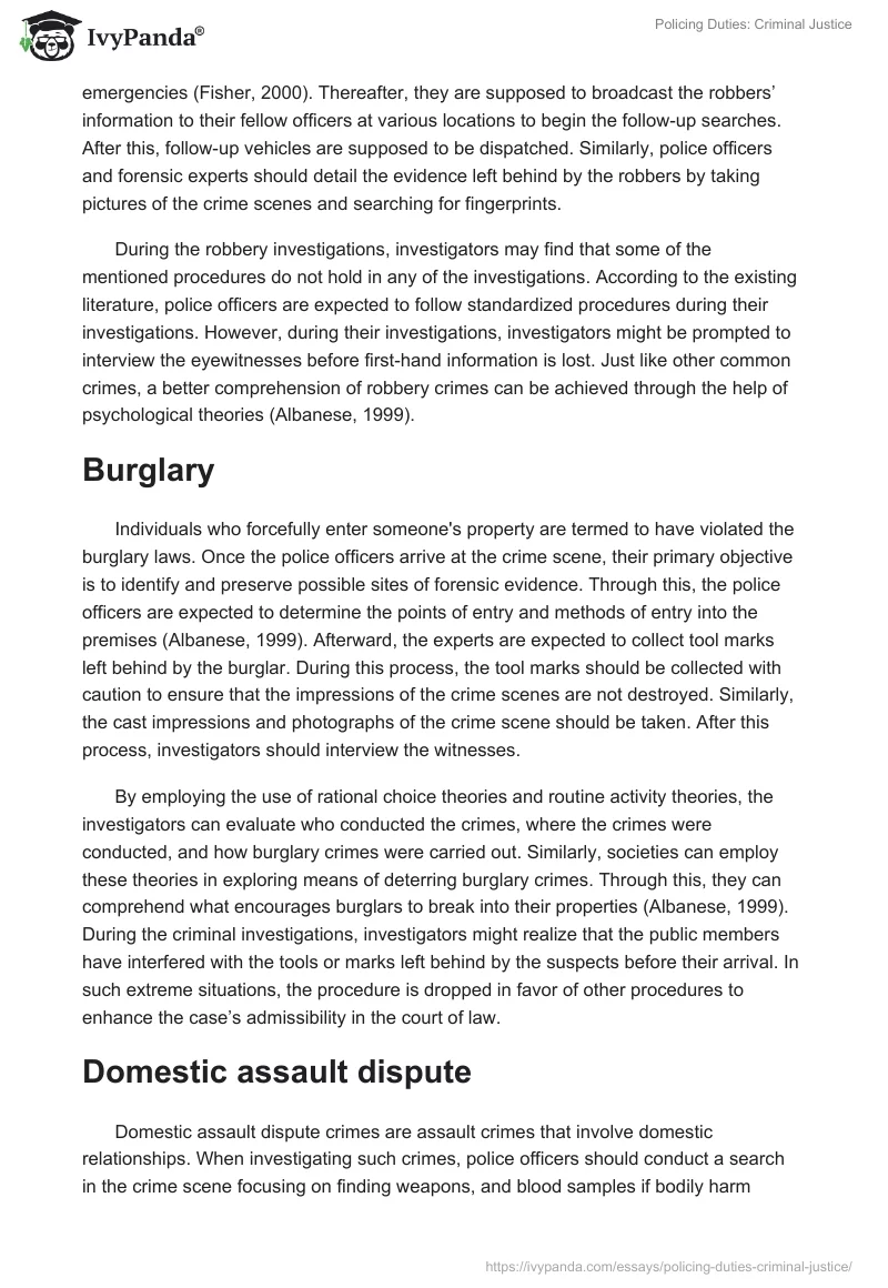 Policing Duties: Criminal Justice. Page 2