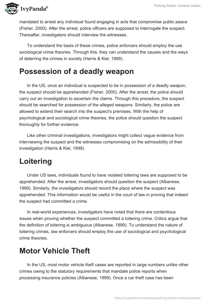 Policing Duties: Criminal Justice. Page 4