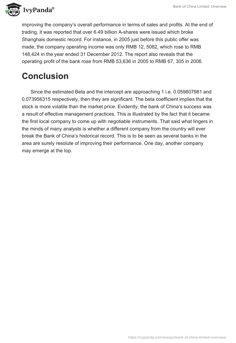 Bank of China Limited: Overview. Page 2