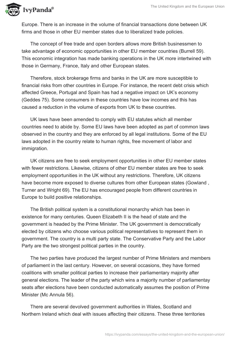 The United Kingdom and the European Union. Page 2