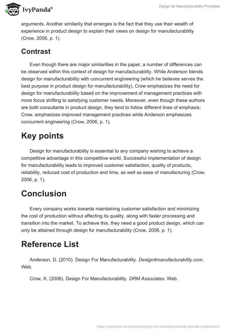 Design for Manufacturability Principles. Page 3