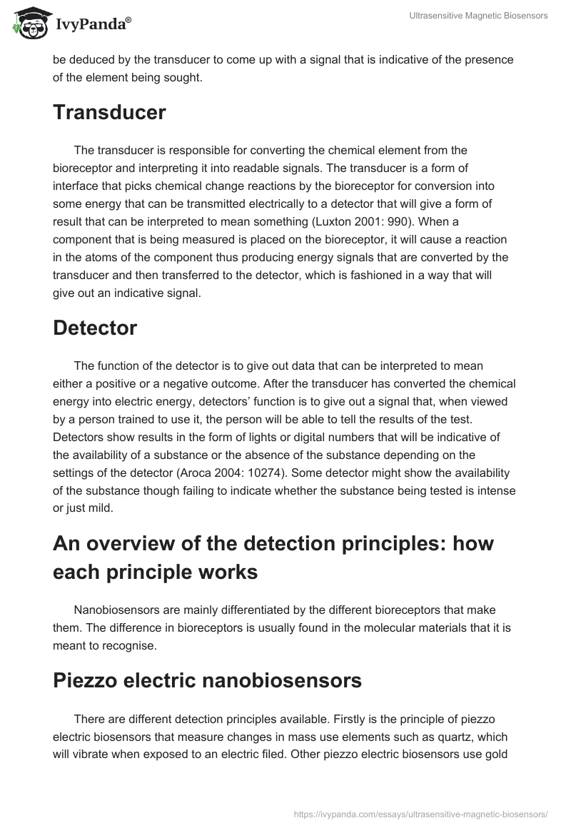 Ultrasensitive Magnetic Biosensors. Page 4