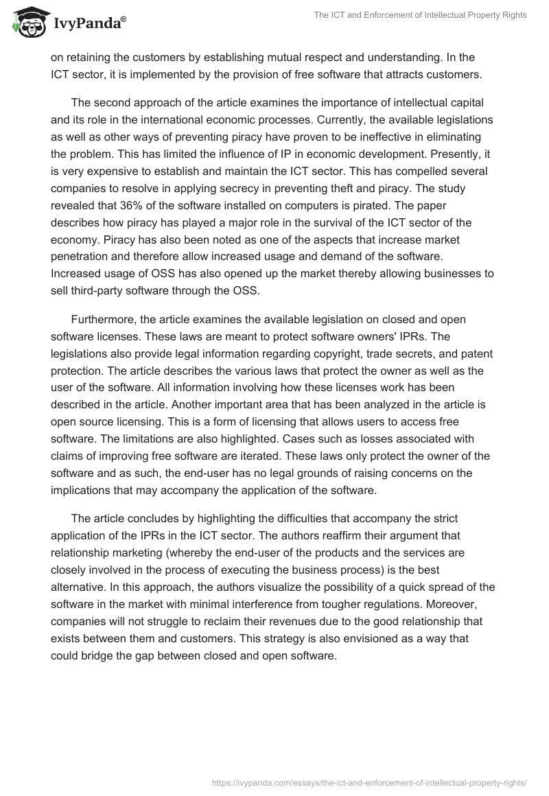 The ICT and Enforcement of Intellectual Property Rights. Page 2
