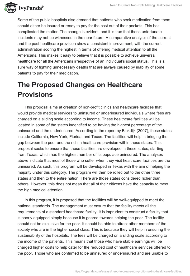 Need to Create Non-Profit Making Healthcare Facilities. Page 3