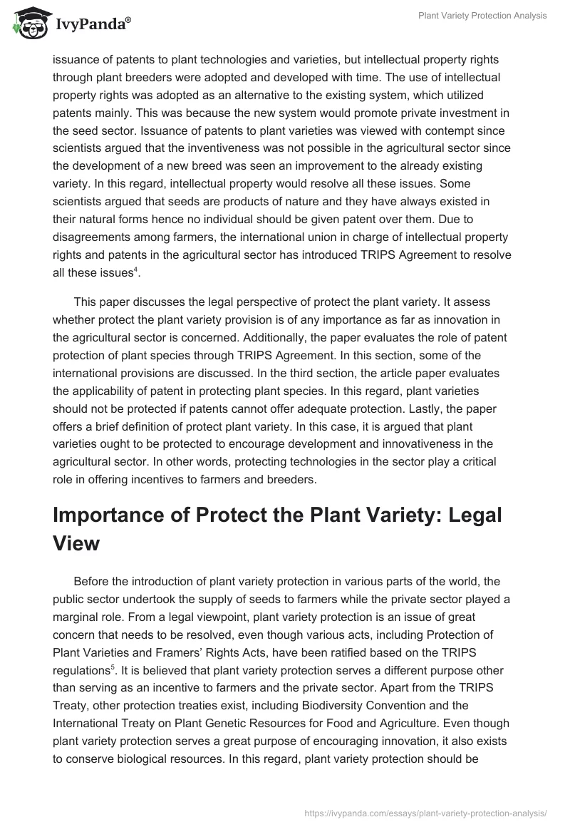 Plant Variety Protection Analysis. Page 2