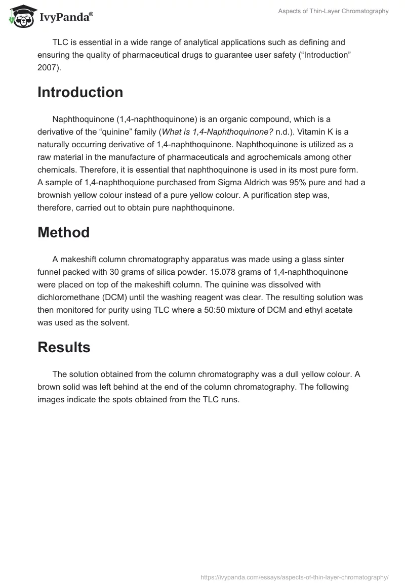 Aspects of Thin-Layer Chromatography. Page 2