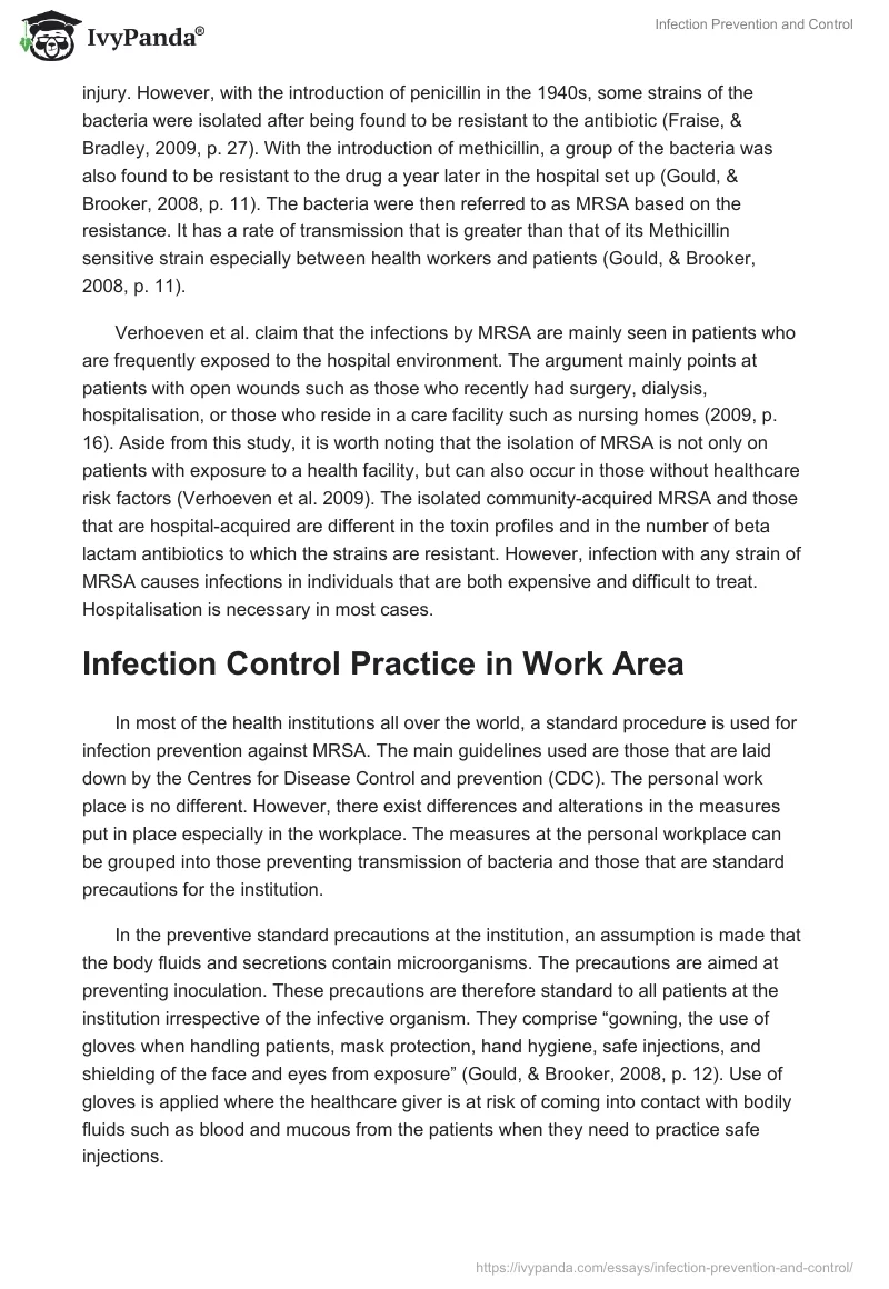 Infection Prevention and Control. Page 2