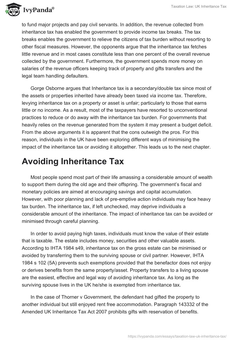 Taxation Law: UK Inheritance Tax. Page 4