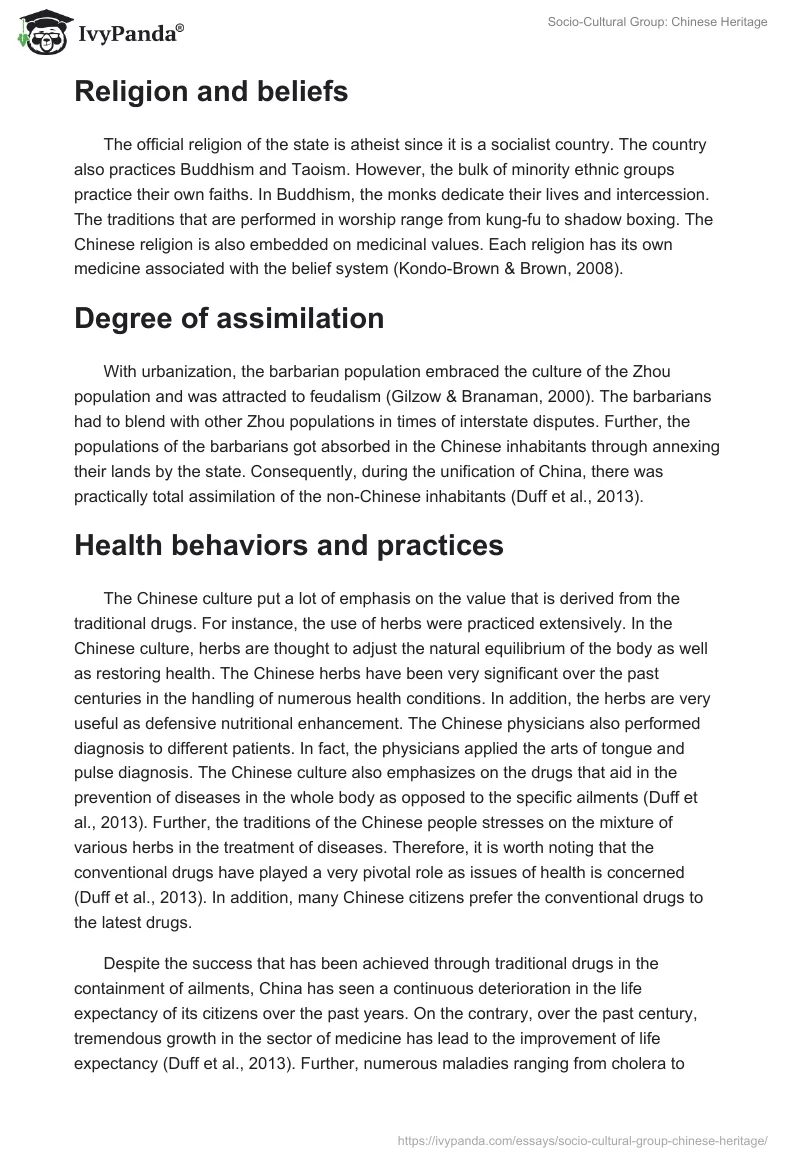 Socio-Cultural Group: Chinese Heritage. Page 4